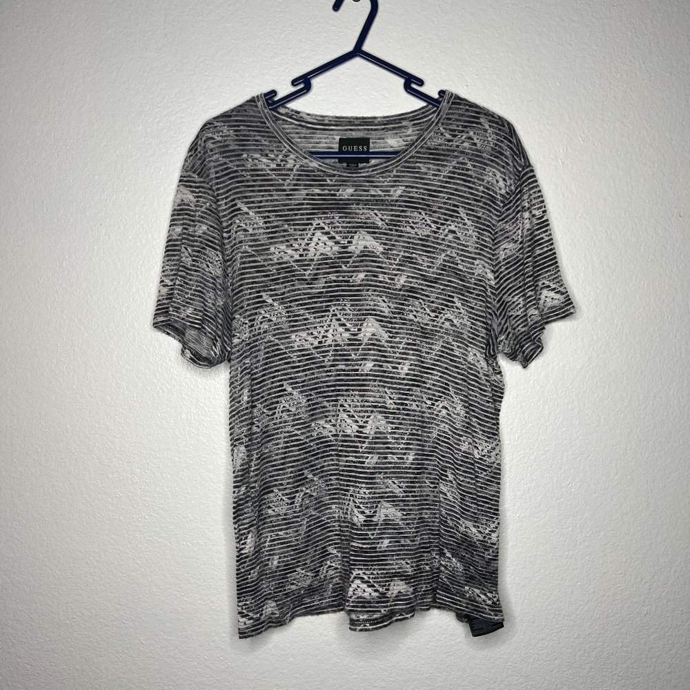 Guess Los Angeles Sheer Dancing Shirt Patterned